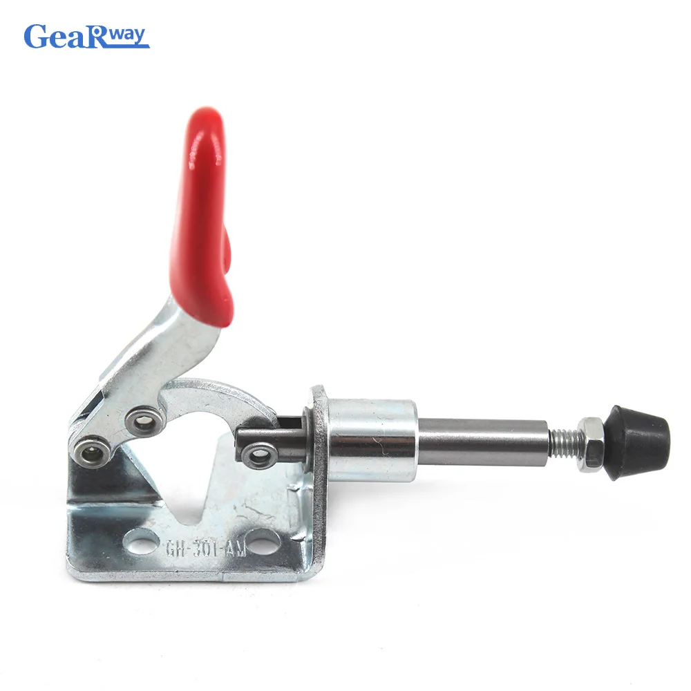 

2pcs 301AM Push Pull Toggle Clamp 45kg Holding Capacity Toggle Clamp for Woodworking 16mm Stroke Quick Release Hand Tool Clamp