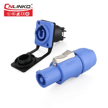 

Led Application Plastic Silver Plating Pin Plug Panel Mount Socket 20A 3Pin Waterproof Connector Crimp Tool for Powercon Cable