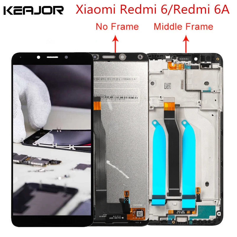 

For Xiaomi Redmi 6A Lcd Screen Tested AAA Lcd display+Touch Screen with frame Replacement for Xiaomi Redmi 6 lcd 5.45inch