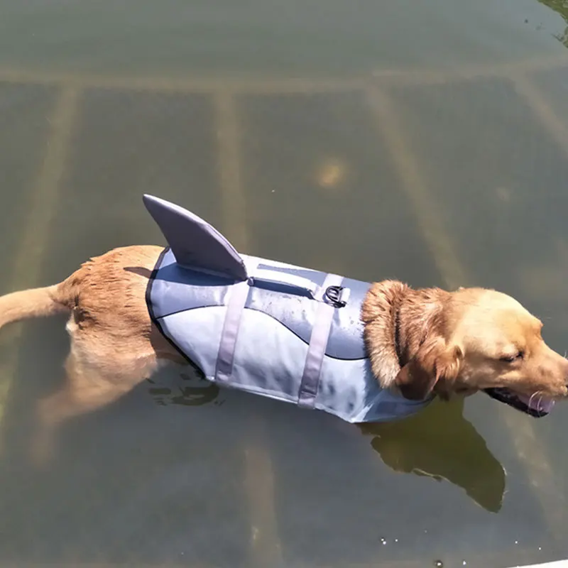 1 Pc S/M/L 2 Vestito di Nuoto Pet giubbotto di Salvataggio Del Cane di Stile Del Cane di Nuoto Della Maglia Forniture Per Animali Da Compagnia accessori del cane di Acqua Corsa Confortevole