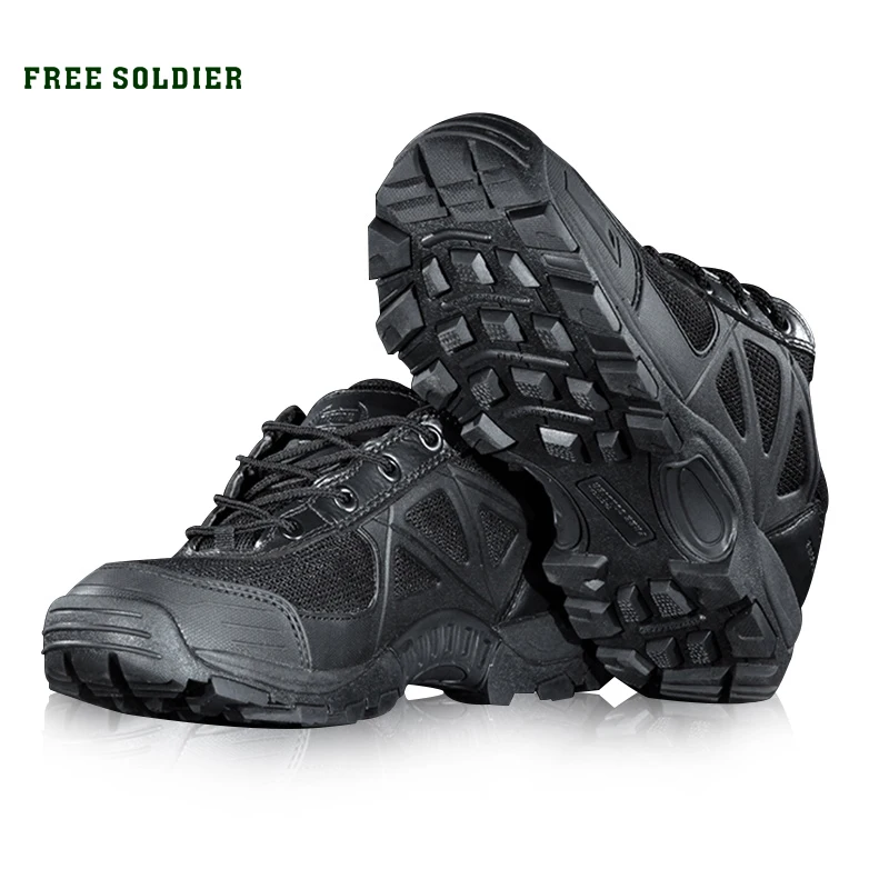 

FREE SOLDIER Outdoor Sports Camping Hiking Tactical Military Men's shoes Mountain Non-slip Breathable Boots for Climbing