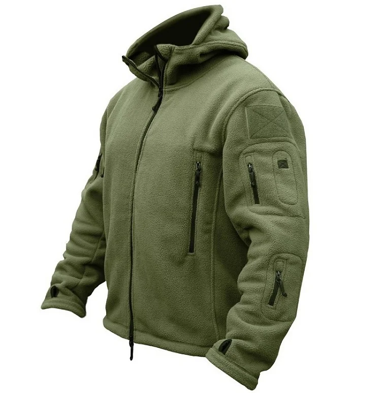  US Military Fleece Tactical Jacket Men Thermal Outdoors Polartec Warm Hooded Coat Militar Softshell