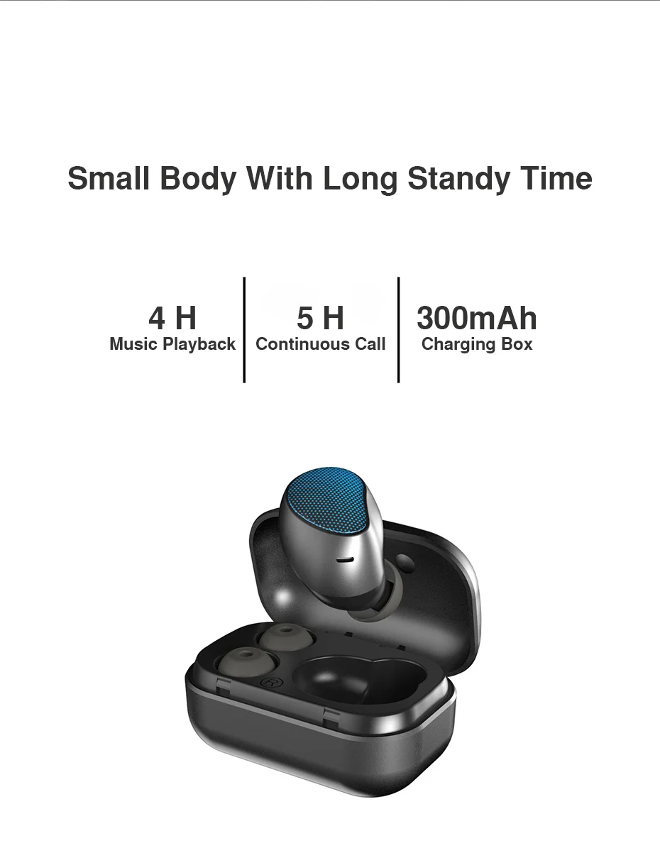 Mini Invisible Bluetooth Earphone Bluetooth Headset Single Wireless Earbud Charging Box Hands-free For Phone Sport Music (11)