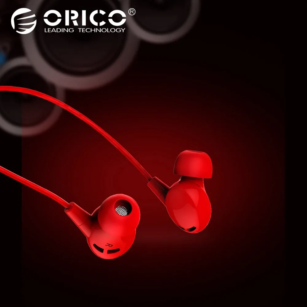  ORICO красочные наушники-вкладыши Музыка стерео Бас Звук вкладыши гарнитура 3,5 мм наушники с микрофоном для телефона Xiaomi huawei 