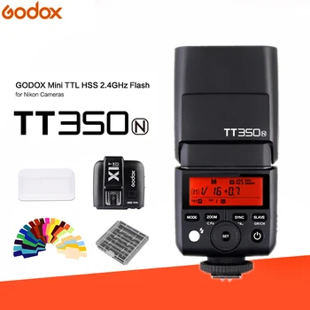 

Godox TT350N 2.4G HSS 1/8000s TTL GN36 Flash Speedlite + X1T-N Wireless Trigger Transmitter for Nikon Camera