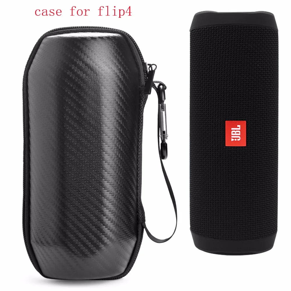 

Hard Storage Protective Pouch Carry Cover Case for JBL Flip4 Flip 4 Wireless Bluetooth Speaker with High-grade Carbon Fiber