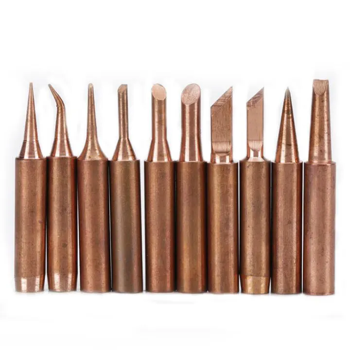1SET Copper 900M Soldering Iron Tip For Hakko 936 Soldering Rework Station Soldering Tips