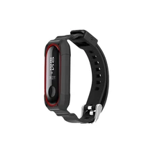 Браслет Для xiaomi band 3 бронированный мягкий силиконовый ремешок mi band 3 nfc аксессуары mi band 3 водонепроницаемые цветные наручные браслеты