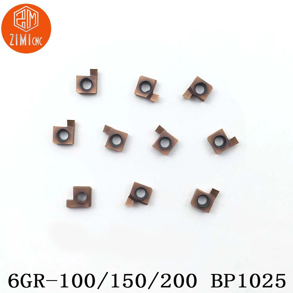 

2pcs 6GR-100 6GR-150 6GR-200 carbide blade shallow slot cutting blade lathe slot cutting board lathe lathe blade original insert