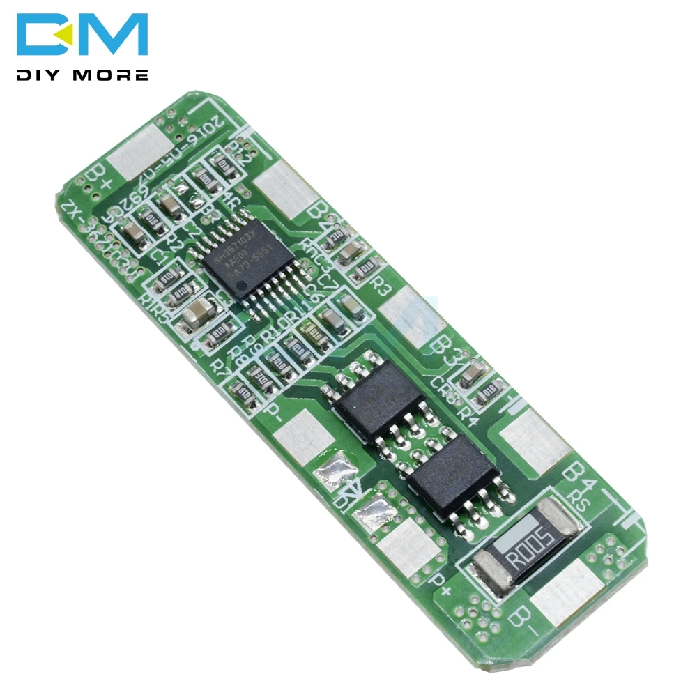 3A 5A PCB BMS Защитная плата управления для 4 упаковок 4S 18650 литий ионная литиевая