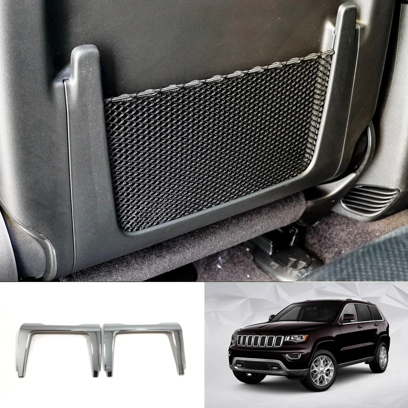 Car Styling Accessories Interior Seat Back Storage Frame Cover Trims 2pcs For Jeep Grand Cherokee 2011-2018 | Автомобили и