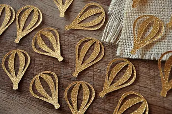 

Up Up and Away Party Decoration Hot Air Balloon Confettis table book Scrapbooking Embellishment cards