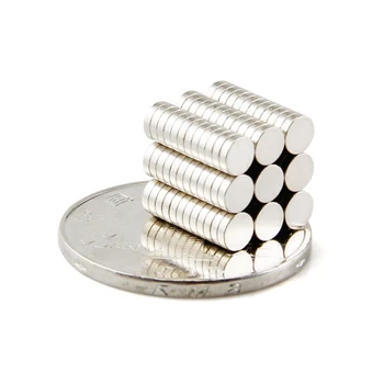 

100pcs Dia.4x1.5mm N50 Rare Earth Neodymium Disc Fridge DIY Magnet Strong Magnets 4*1.5