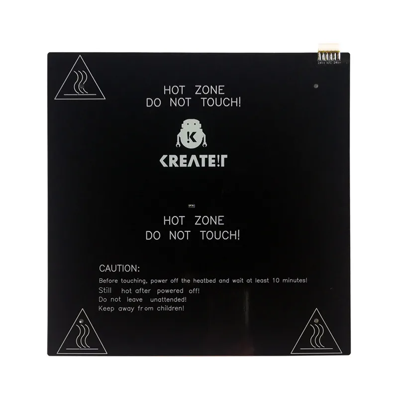 

Funssor Reprap Prusa i3 MK3 310*310*3mm aluminum heated bed with cable CR-10 type hot bed heating platform plate