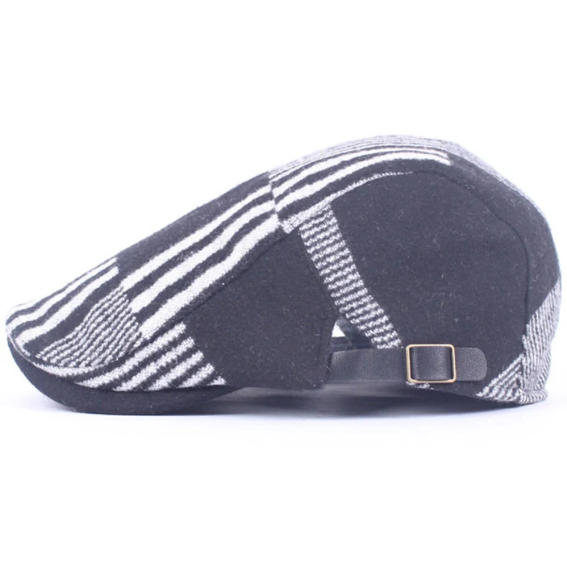 DT603 Men s font b Classic b font Herringbone Tweed Wool Blend Newsboy Ivy font b