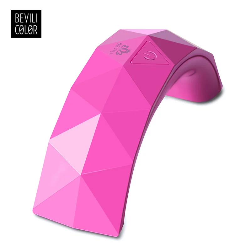 

BEVILI COLOR 9W UV LED Lamp Nail Dryer Mini Led Rainbow Phototherapy Lamp Nail Oil Glue Baking Lamp Dryer