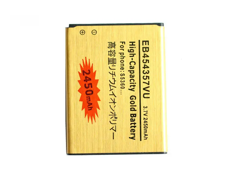 Ciszean 10 шт./лот EB454357VU золото запасная батарея для Samsung Galaxy Y S5300 S5360 S5380 S5368 I509 GT-S5360 S5380D