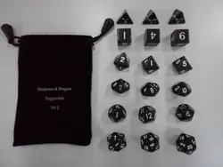 Подземелья и Драконы 18 зерна многогранные Dice [18 кубики набор] миллионер Run группы игры Warcraft аксессуары бутик