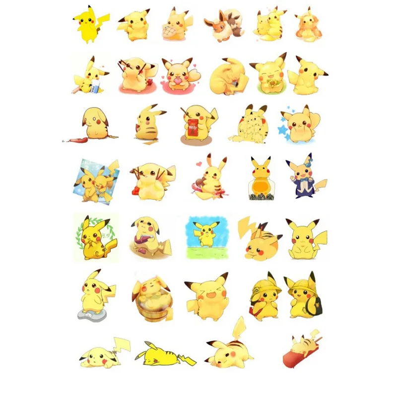 

2 PCS Kawaii Anime Pokemon Pikachu Totoro Uncut Sticker Kawaii Stationery Cute Post It Sticky Notes Planner Stickers