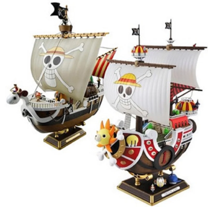 

Japan Anime One Piece Thousand Sunny Going Merry Boat PVC Action Figures Assembled Model Toys Collection Gift For Children