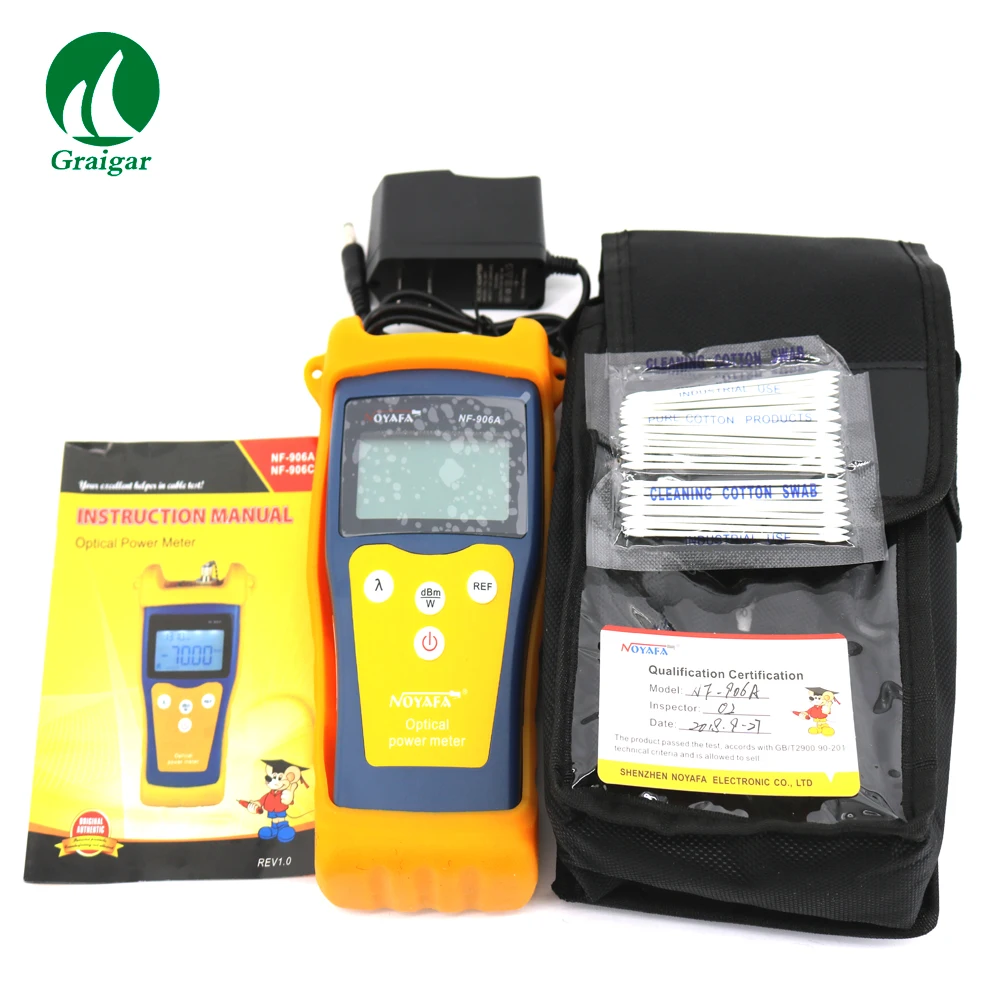 

Portable Optical Power Meter General Connector Fiber Optical Power Meter NF-906A Self-calibration