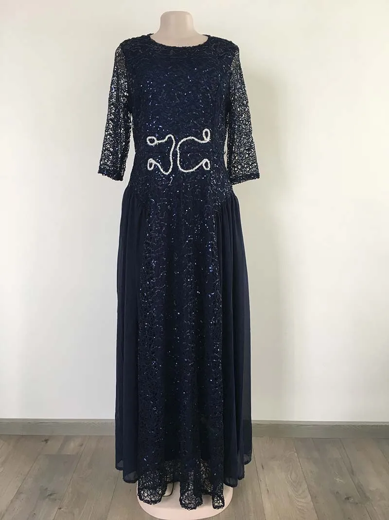 High Quality Elegant African Women Clothing Plus Size 3XL Evening Tunic Party Dress Formal Sequined Dress Long Vestido De Festa