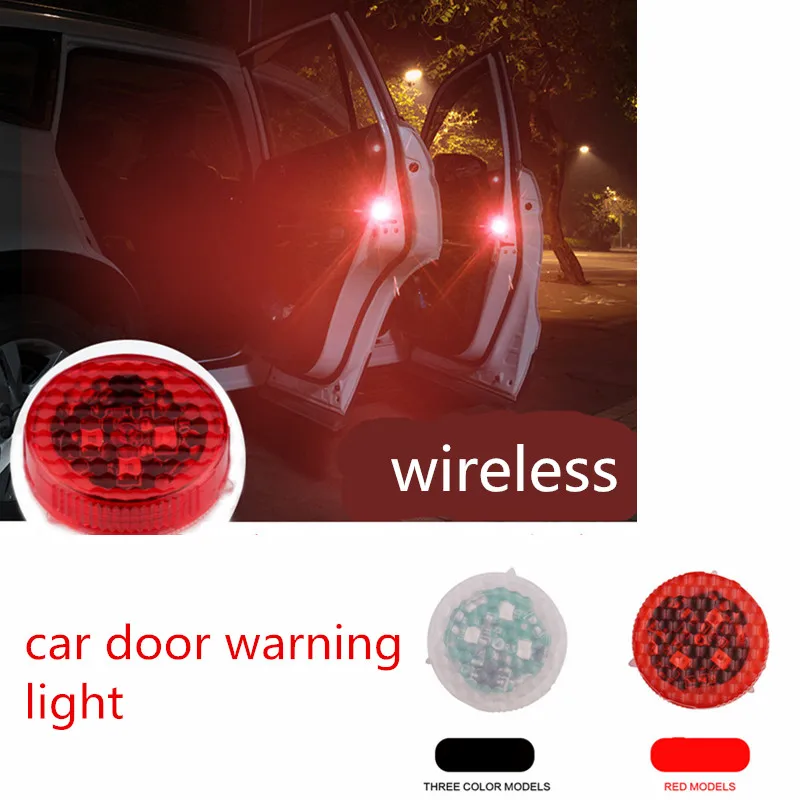 

2pcs wireless LED Car door warning light opened Safety magnet decorative indicator avoid crash strobe flash signal light