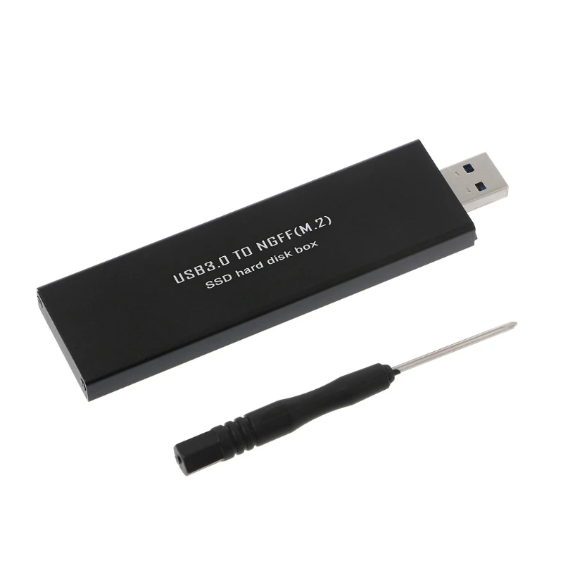 

Black USB3.0 to SATA Based 2280 M.2 NGFF SATA SSD Portable Enclosure Storage Box
