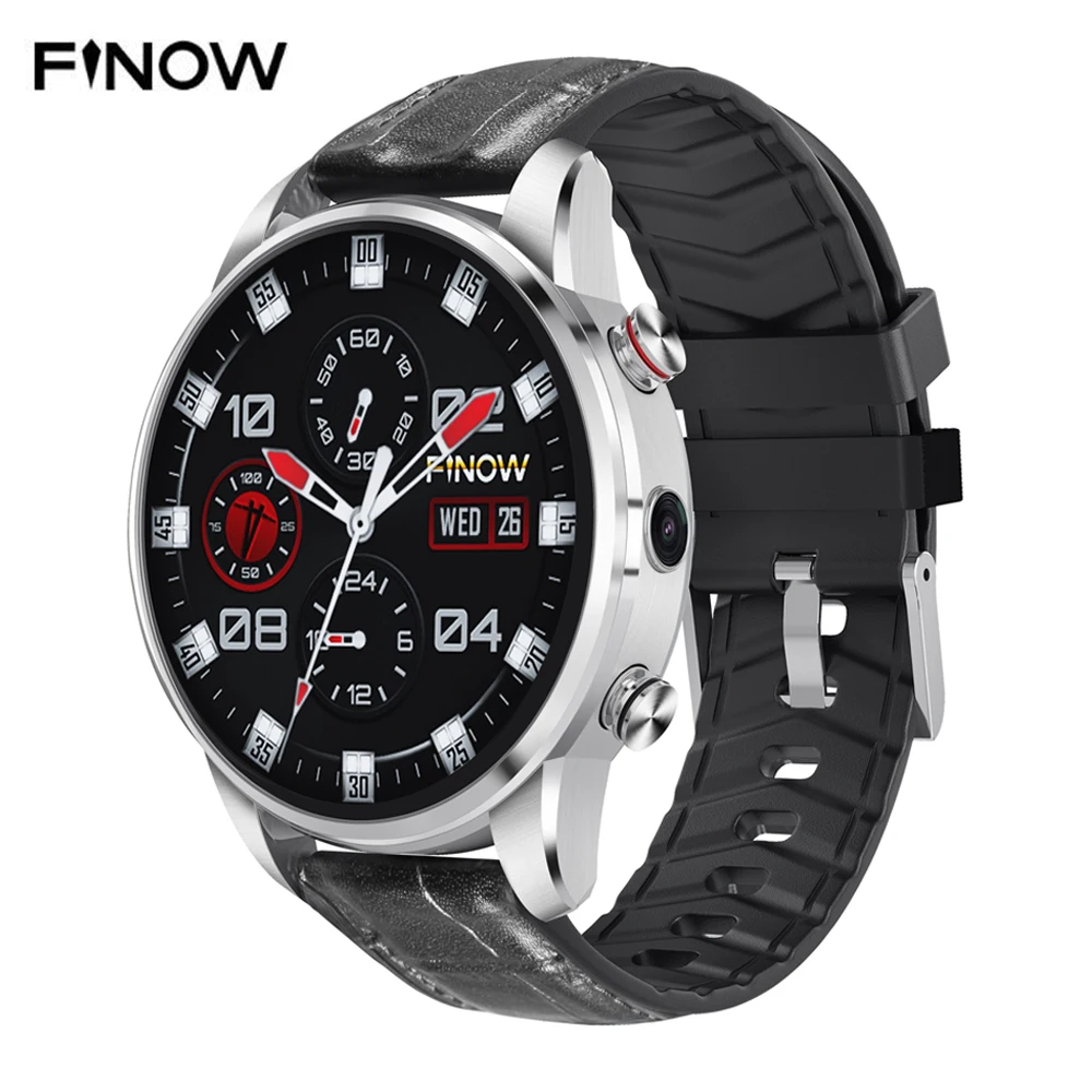 2019 New Finow X7 4G Smart Watch 1.39 inch Android 7.1 1G+16G Sport Smartwatch For Men Women Fitness Heart Rate For Android&IOS