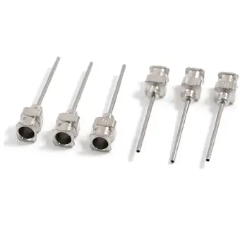 

GSFY- StaInless Steel Luer Lock DisPensing Needle Tip, 18 Gauge, 0.57mm ID x 1.18mm OD, 1" Length (Pack of 6)