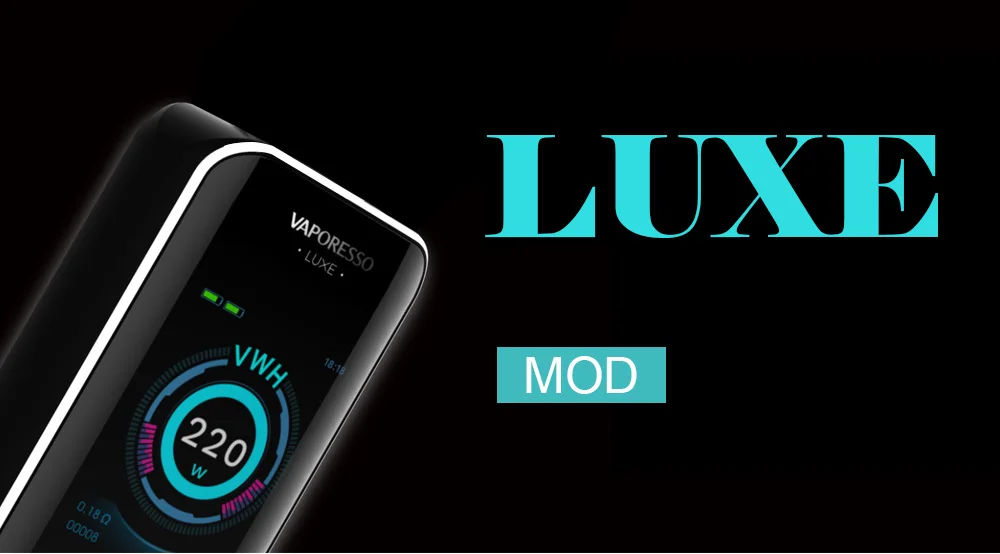 New Arrival Original Vaporesso Luxe 220W TC Box Mod Vape fit SKRR Tank Electronic Cigarette Mod for 510 Tank VS Revenger Vape (12)