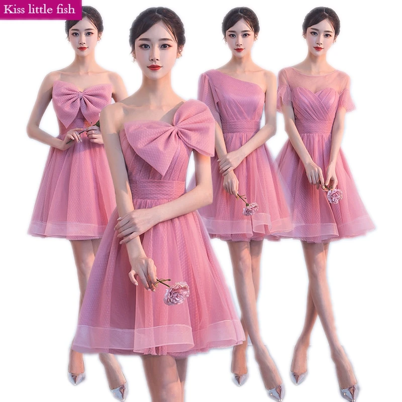 dark pink party dress