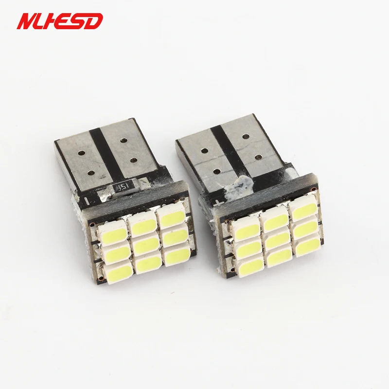10 шт. Автомобильные светодиодные габаритные лампы T10 W5W 194 168 9smd 1206 9 DC 12 В |