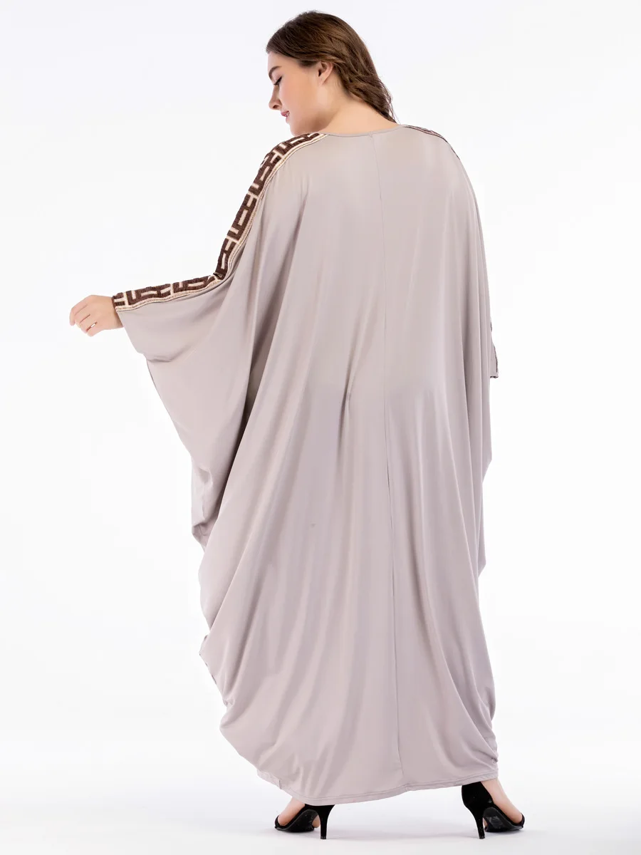 Женское мусульманское платье абайя с рукавом «летучая мышь», кафтан, турецкая исламская одежда, Дубай, марокканский кафтан, макси платья, сказочные сны
