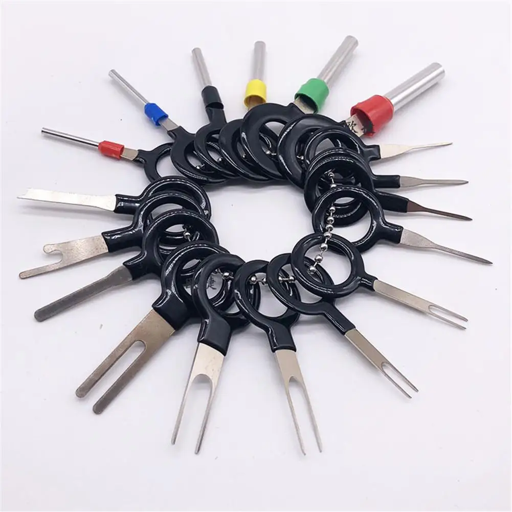 21/26/29Pcs Car Wire Terminal Removal Tool Car Electrical Wiring Crimp Connector Pin Extractor Kit Automotive Plug Picking Tool