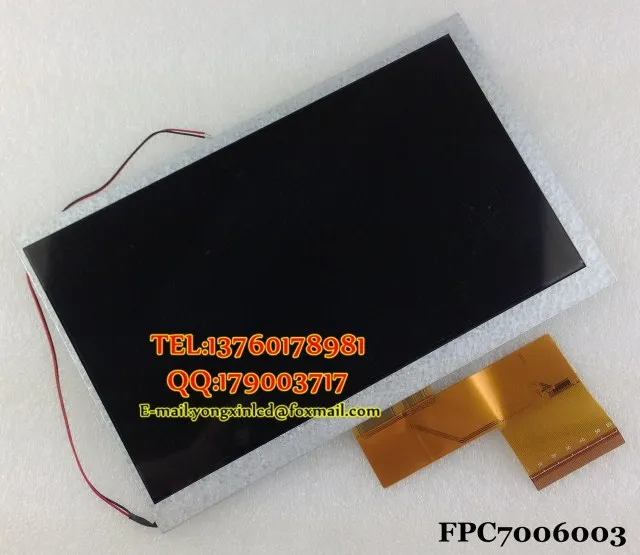 Новый 7 дюймовый планшетный ПК ЖК экран в пределах 60PIN FPC7006003|pc lcd display|tablet pc screentablet