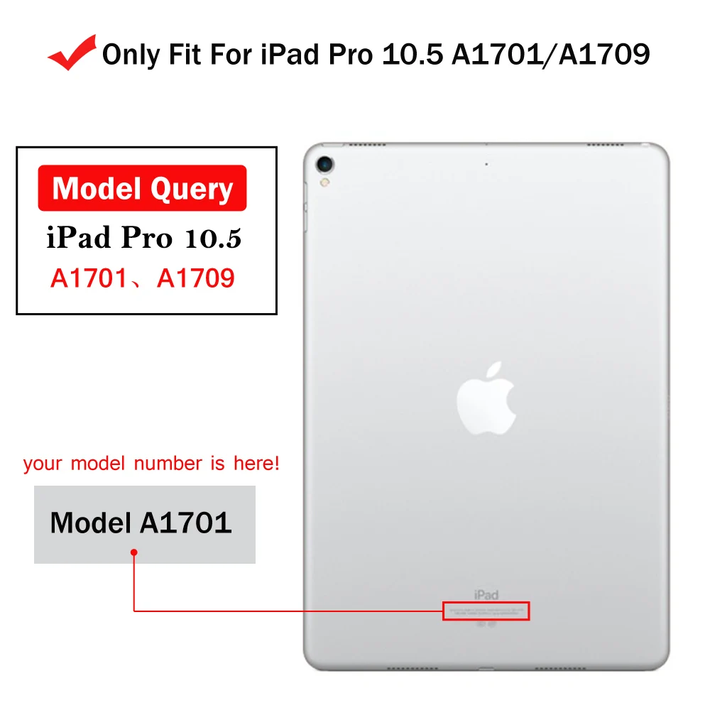 Redlai для iPad Pro дюймов 10 5 2017 выпуск прозрачный ТПУ мягкий чехол может работать с