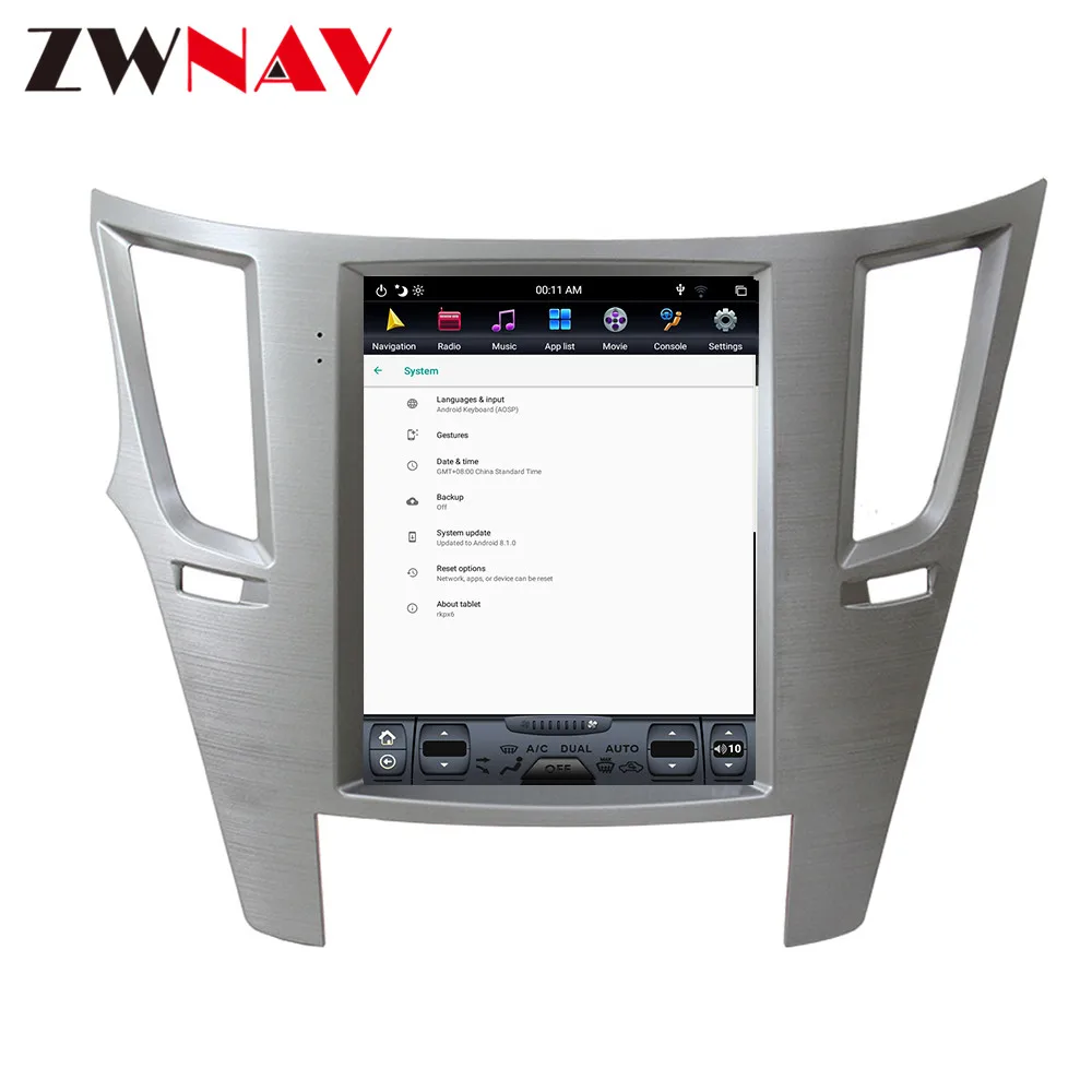 Flash Deal PX6 4GB DSP Tesla style Android 9.0 Car GPS Navigation For Subaru Legacy 2009-2014 headunit multimedia player adio tape recorder 3