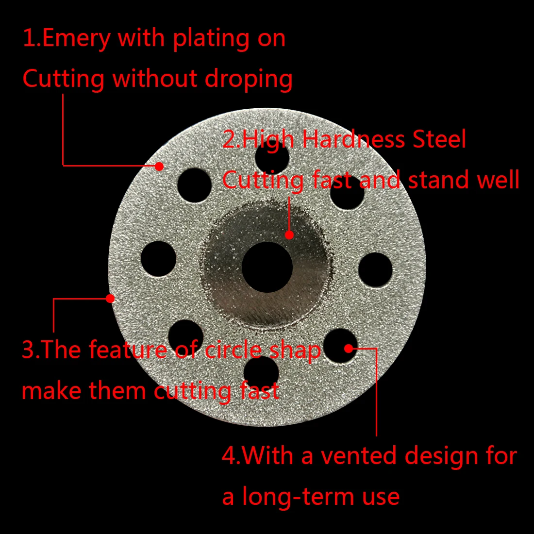 5pcs Emery Diamond Coated Double Side Cutting Discs Cut Off Blade Grinding Disc With 1 Mandrel For Rotary Tools Dremel 5pcs Emery Diamond Coated Double Side Cutting Discs Cut Off Blade Grinding Disc With 1 Mandrel For Rotary Tools Dremel