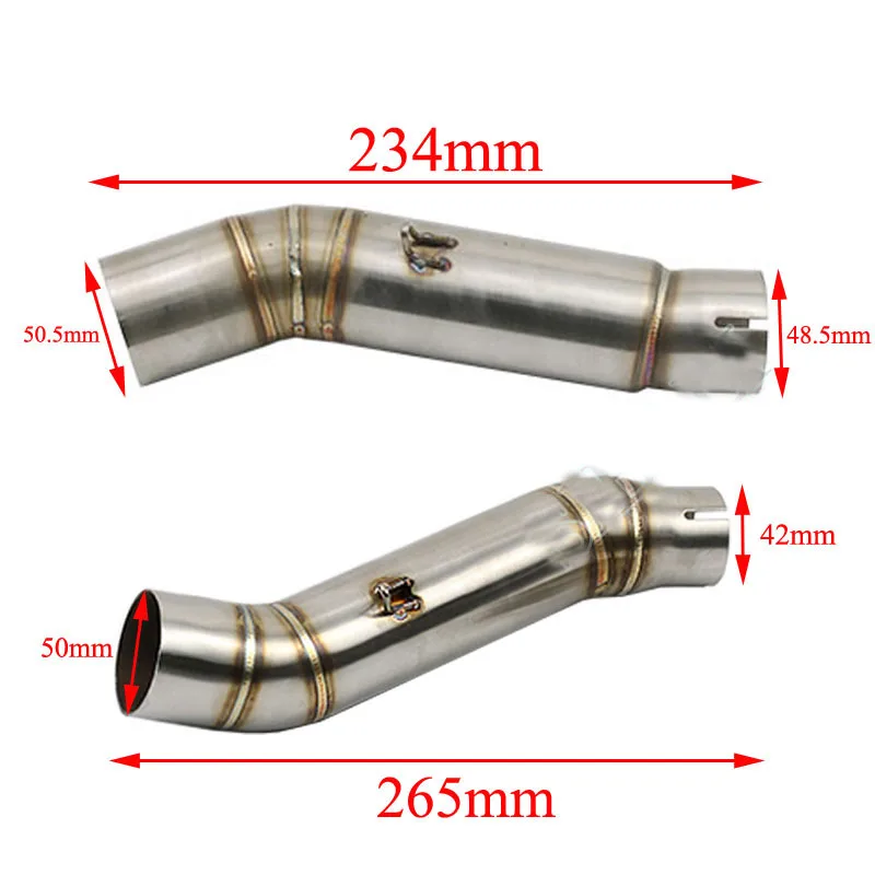 

CBR300 CBR500 CBR500R Motorcycle Exhaust Contact Middle Pipe Connector Link Tube For Honda CBR300 CBR500 CBR500R 2012 2013 2014