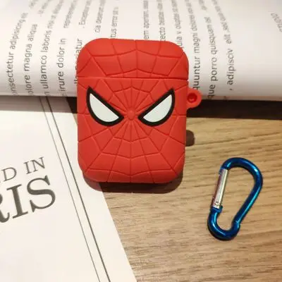 Мультяшный Мягкий силиконовый чехол для Apple Airpods противоударный чехол для Apple гарнитура для Airpods чехол s милый Защитный Чехол Air Pods - Цвет: Spiderman