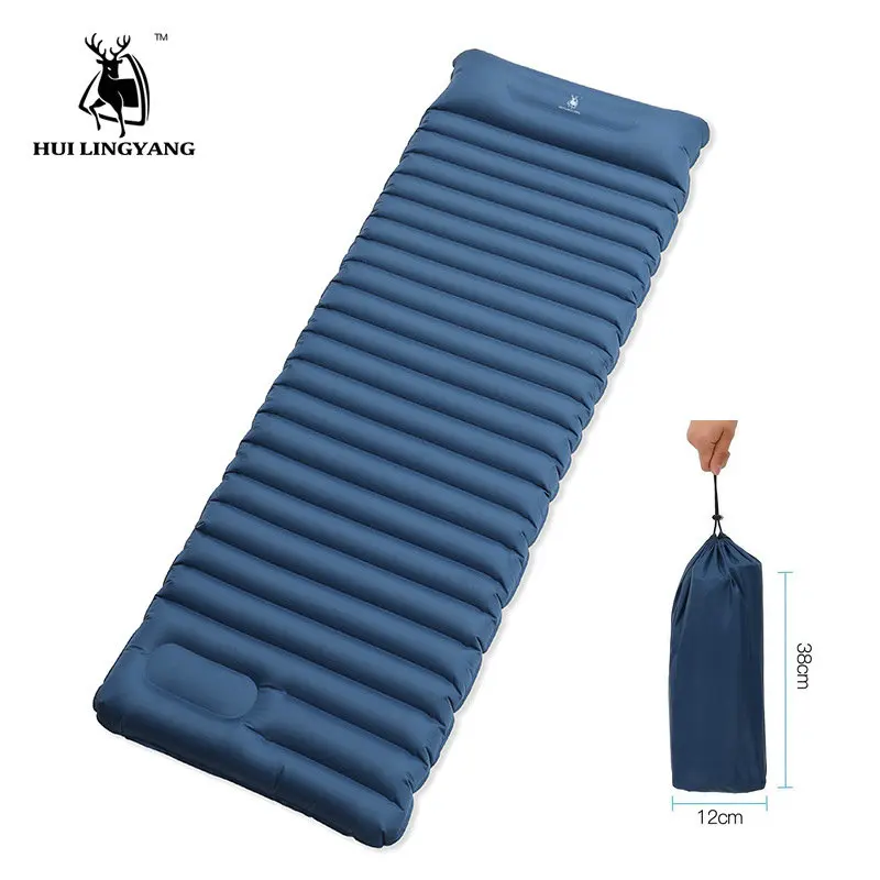 

Outdoor Camping Inflatable Mattress Waterproof Portable Cushion Beach Mat for Sleeping Bed Mattress Pad With Pillow 195*65*8.5cm