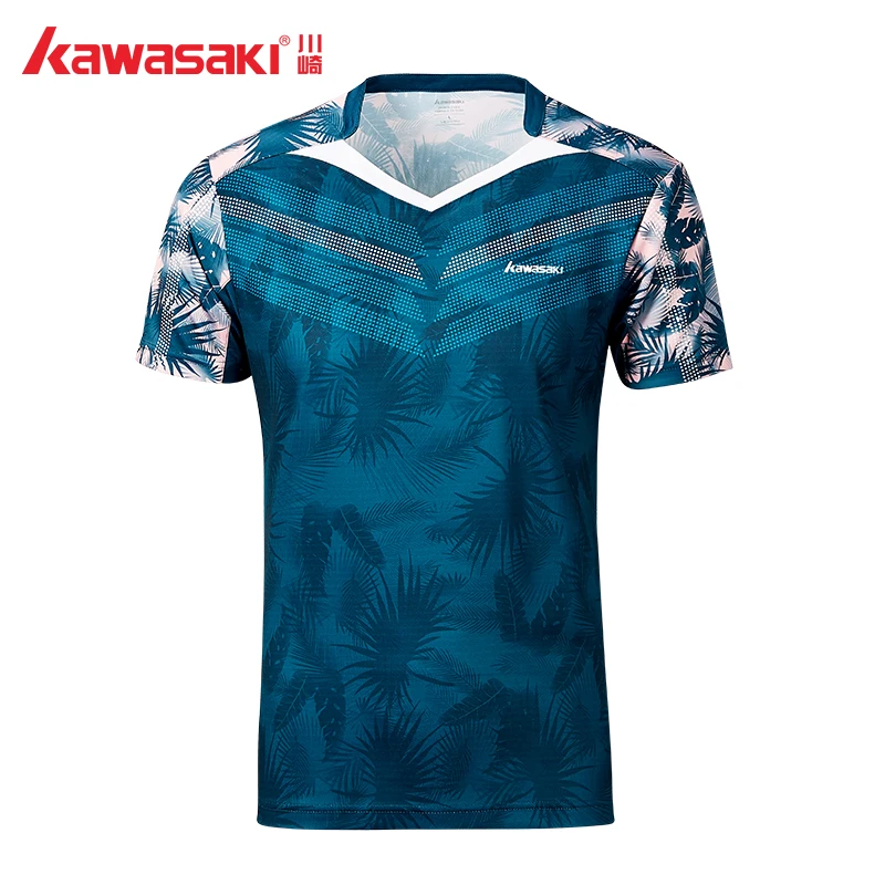 Оригинальная теннисная рубашка Kawasaki ST-S1110, футболка для бадминтона, Мужская быстросохнущая футболка с коротким рукавом, футболки для тренировок для мужчин, спортивная одежда