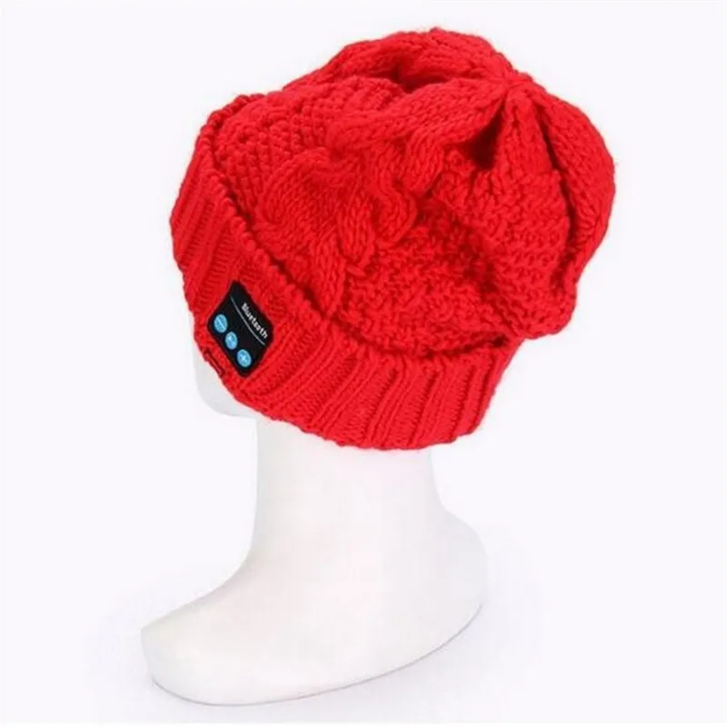 Soft Knit Beanie Smart Wireless Bluetooth V4 2 Cap Headset Headphone Speaker Mic Magic Sport Winter Warm Hat for Boy Girl Adult