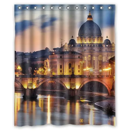 Rome Italy Beautiful City Shower Curtain 60 x 72 Inch Bathroomin