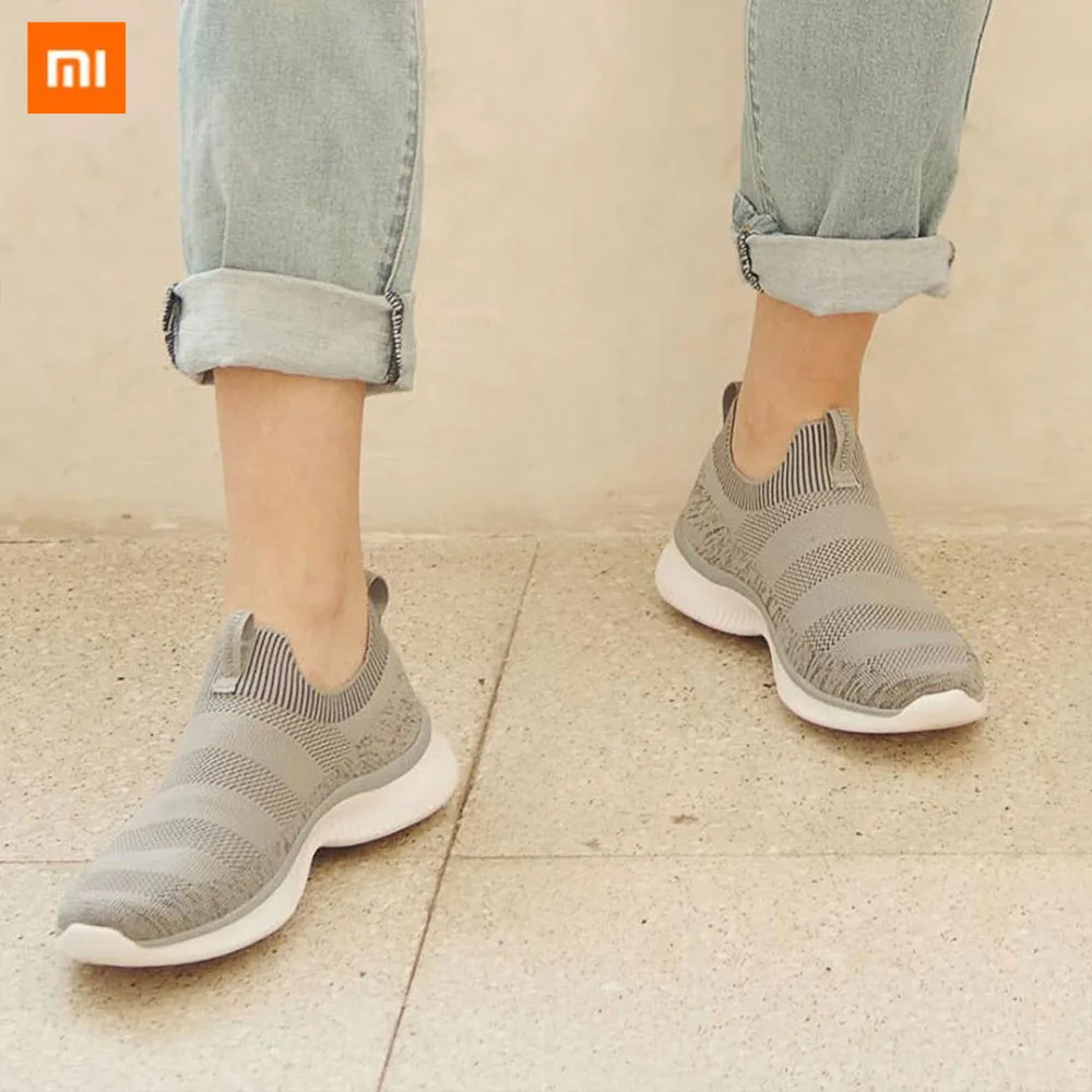 Xiaomi Mijia Youpin ULEEMARK lightweight walking women sports shoes flying woven upper one-piece socks breathable structure