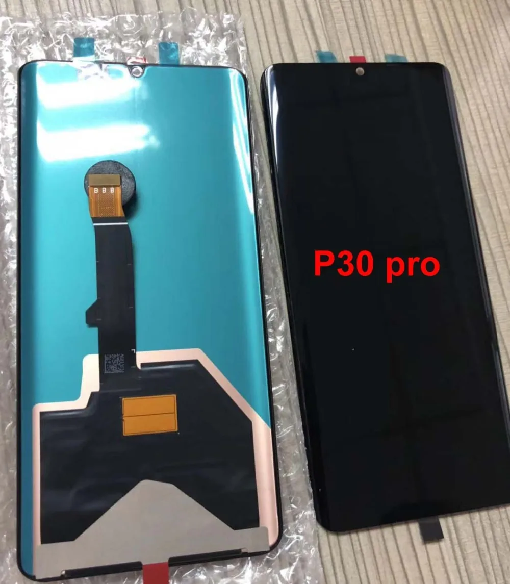 Super AMOLED 6,4" Дисплей для HUAWEI P30 Pro ЖК-дисплей Сенсорный экран для HUAWE P30Pro ЖК-дисплей VOG-L29 VOG-L09 VOG-L04 с рамкой