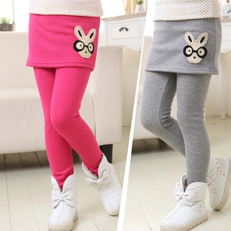 

2015 new wild boy pants girls winter models plus velvet backing hakama pants big virgin Kids