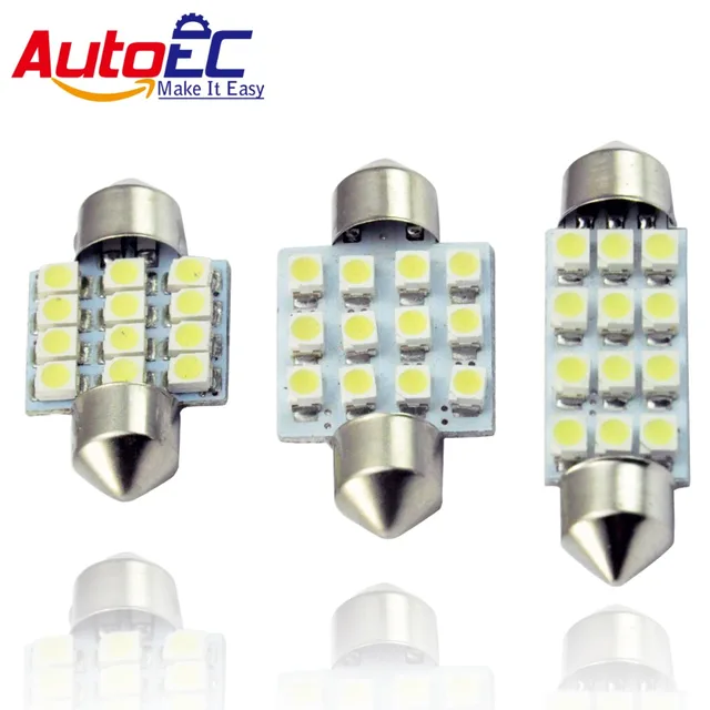Buy AutoEC 10x Car Dome Light Lamp LED C5W 12 smd 12
