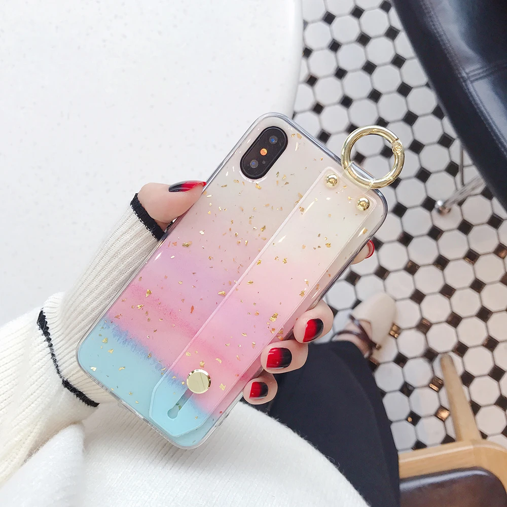 Case For iPhone X Xr Xs Max Cover Glitter Powder Marble  (13)